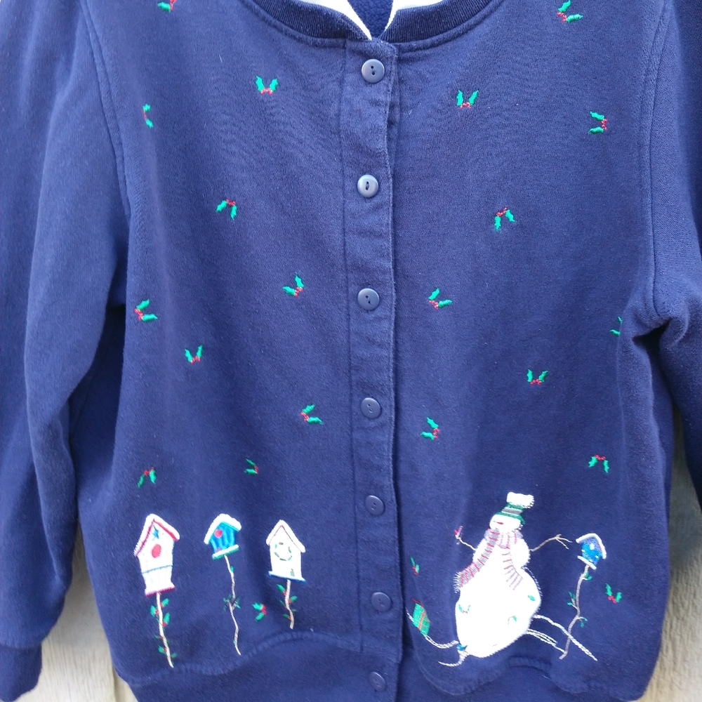 Shenanigans Button Down Christmas Sweatshirt - image 4